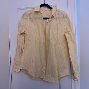 Yellow and White Striped Button Down